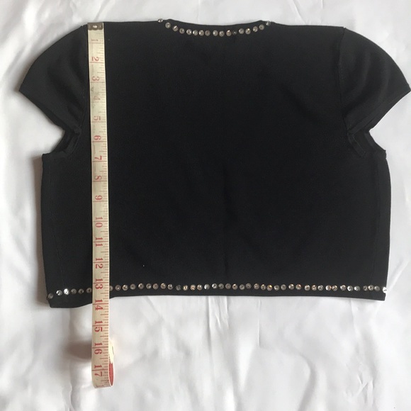 Juniors black sequined shrug size M - Picture 4 of 6